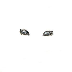 Authentic David Yurman Hampton Sterling Silver Sapphire Earrings